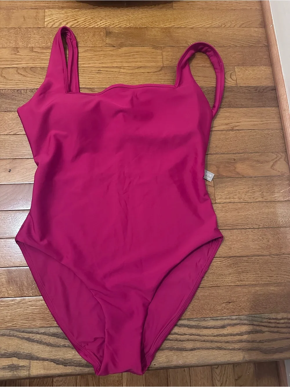 J. Crew Women’s Classic Sculpt One-Piece Swimsuit in Bright Magenta